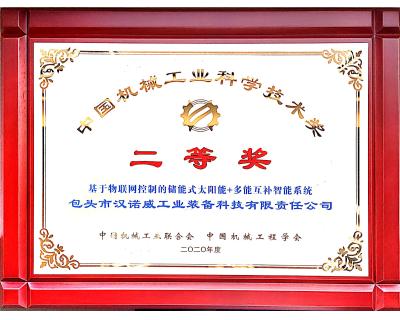 中国机械工业科学技术二等奖